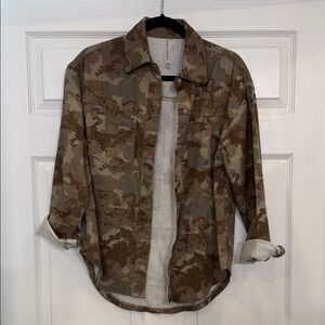 Camouflage Button-Up Shacket